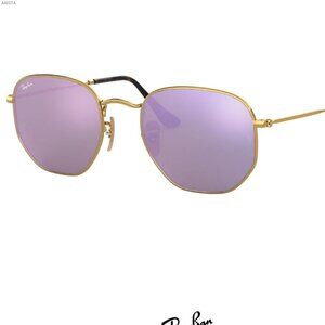 Ray-Ban Hexagonal Flat Lens Purple RB3548N 001/8O
